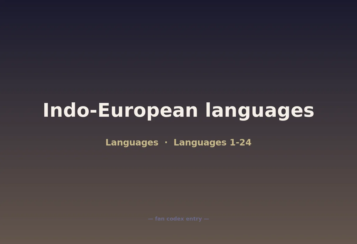 Indo-European languages
