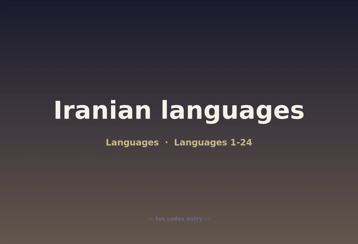 Iranian languages