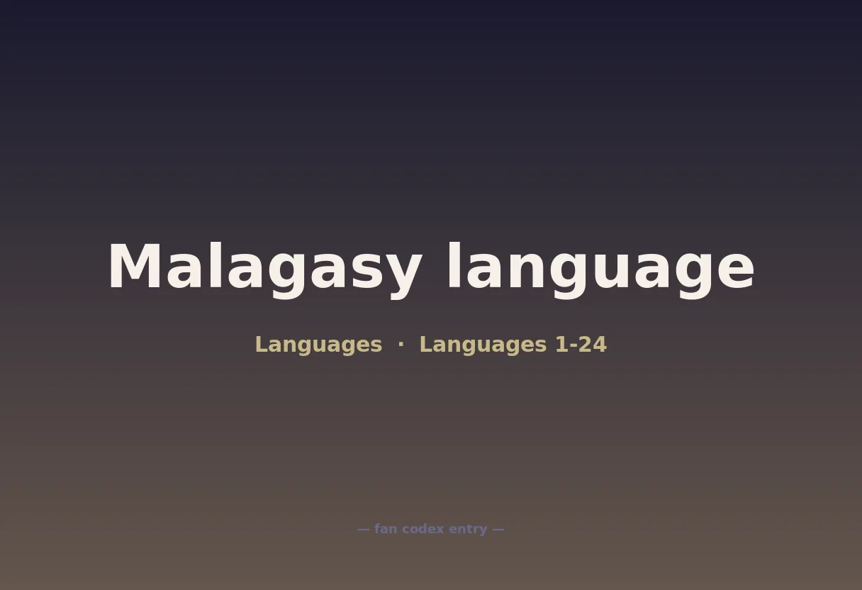 Malagasy language