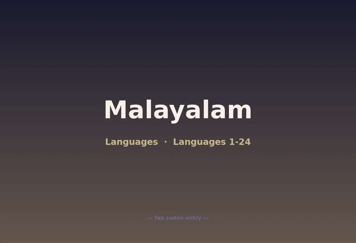 Malayalam