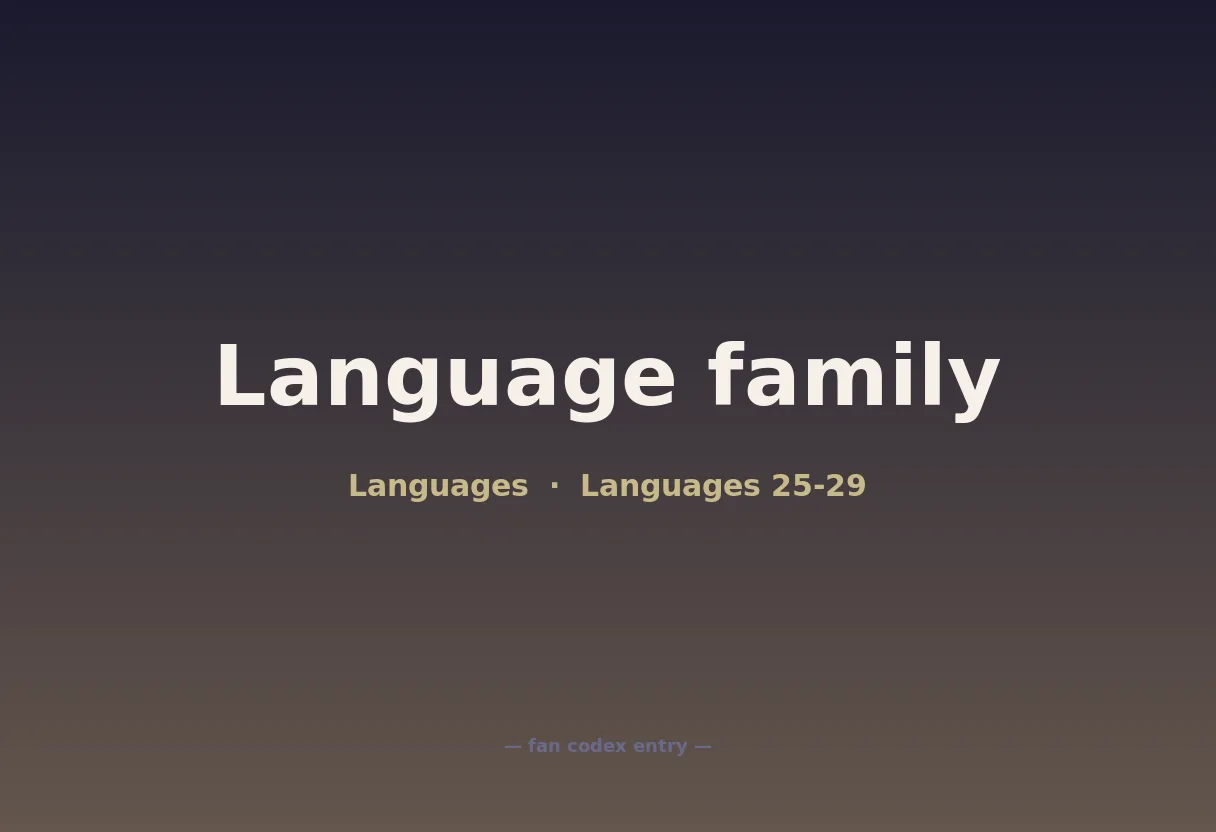 Language family